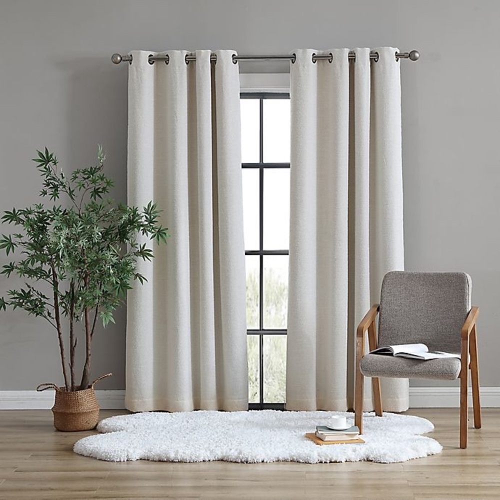 UGG® Tessa 84-Inch Grommet 100% Blackout Window Curtain Panel in Birch (Single)